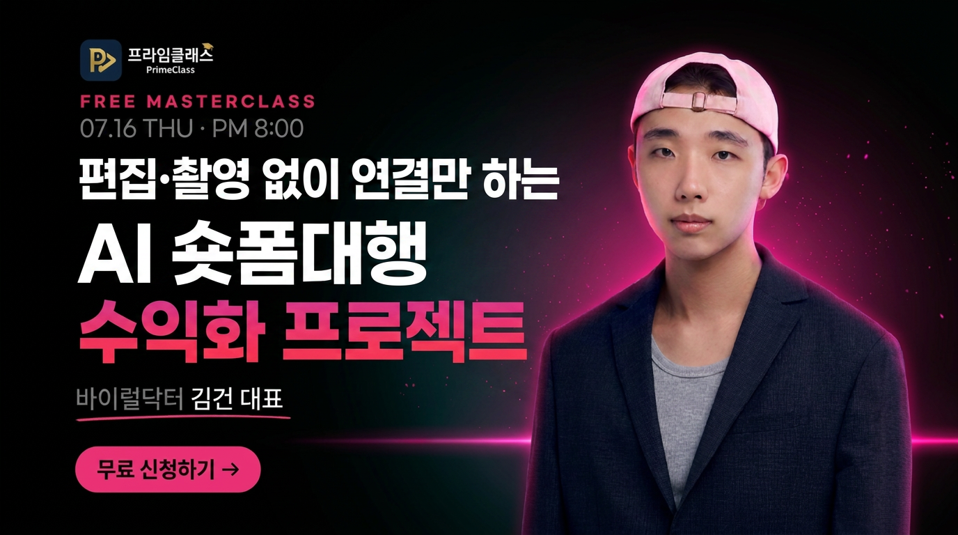 바이럴닥터 김건대표의 AI숏폼대행 무료특강